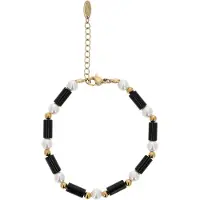NAEMI Pulsera oro / negro / blanco