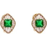 NAEMI Pendientes oro / verde