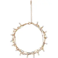 NAEMI Pulsera oro / blanco