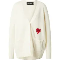 Karl Lagerfeld Cannoli Cream Hearts Cardigan Talla: M | Cárdigan Outlet | Mujer | Blanco