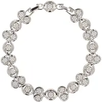 Faina Pulsera plata / transparente