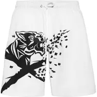 Plein sport Bermudas negro / blanco