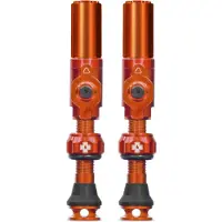 Muc Off - Tubeless Valves Big Bore Hybrid - Válvula de bicicleta size 35 mm, naranja