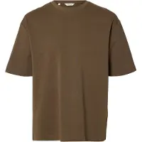Selected Camiseta 'SLHOSCAR' chocolate