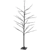 Wellhome Árbol De Navidad Con 240 Luces Led De Color Blanco Cálido 120 Cm