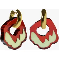 Ace & tate Unisex Felt Abe Vermilion Talla: OS | Pendientes Outlet | Unisex | Rojo