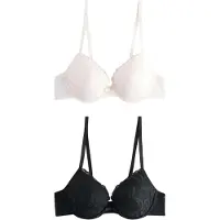 Next Sujetador negro / blanco