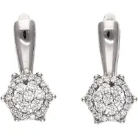 Faina Pendientes plata / transparente