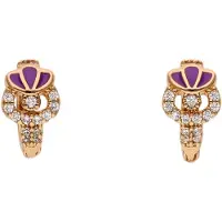NAEMI Pendientes oro / lila / transparente
