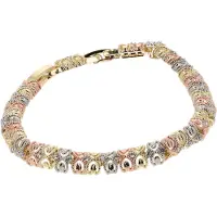 NAEMI Pulsera oro / oro rosa / plata