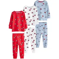 Next Pijama azul claro / baya / rojo / blanco natural