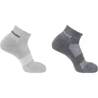 Salomon - Evasion Ankle 2-Pack - Calcetines multifuncionales size 42-44, gris