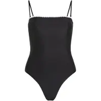 Karl Lagerfeld Traje de baño negro / blanco