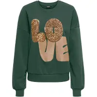 ONLY Sudadera 'ONLLALLY' oro / verde oscuro