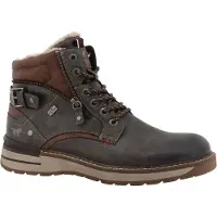 Mustang Botas con cordones cognac / gris