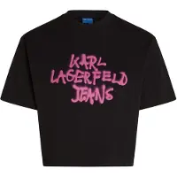 Karl lagerfeld JEANS Camiseta fucsia / negro