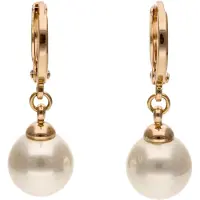 Faina Pendientes oro rosa / blanco perla