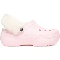 Crocs Zuecos Classic Platform Lined Clog W mujer - Rosa - 41 / 42