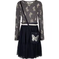 Happy girls Vestido navy / plata