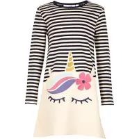 Happy girls Vestido navy / blanco