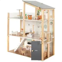Woomax Muñeca 3 Floors Wooden House
