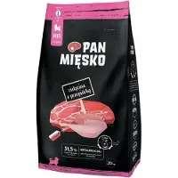 PAN MIĘSKO : Ternera con codornices.L puppy: Alimento seco para cachorros – 20 kg