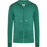 MO Sudadera con cremallera esmeralda