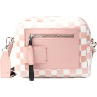 Mymo Bolso de hombro rosa / blanco