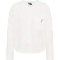 Dreimaster Maritim Sudadera con cremallera blanco lana