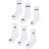Jordan Calcetines rojo / negro / blanco