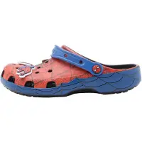 Crocs Zuecos 'SpidermanWeb' azul noche / zafiro / rojo fuego / blanco