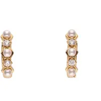 NAEMI Pendientes oro rosa / transparente / blanco perla