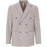 Distretto12 Chaqueta saco 'Tajo' ecru / gris
