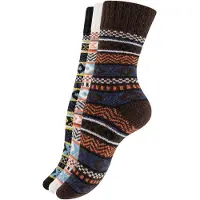 Vincent Creation® Calcetines navy / naranja / negro / offwhite