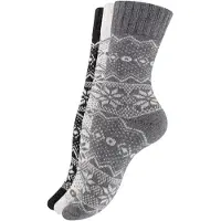 Vincent Creation® Calcetines 'Hygge' gris / gris claro / negro