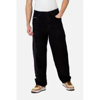 REELL - Baggy Cord - Pantalones de ocio size 34 - Length: 32, negro