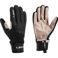 LEKI - Ropa para esquí nórdico - PRC Premium Thermo Plus de Cuero - Talla 8 - Negro