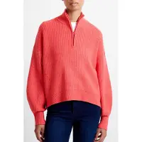 French Connection Babysoft Half Zip Jumper Cayenne Red Talla: S | Sudaderas con Capucha Outlet | Mujer | Rojo