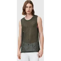 AllSaints Anderson Vest Kombu Green Talla: L | Cárdigan Outlet | Hombre | Verde