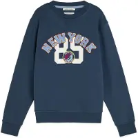 Scotch & Soda Boys Graphic Crewneck Insignia Blue Talla: S | Chalecos Outlet | Unisex | Azul