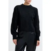 French Connection Bobble Bow Jumper Blackout/white Bow Talla: S | Sudaderas con Capucha Outlet | Mujer | Negro