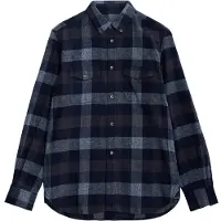 French Connection Multi Gingham 2 Pkt Flannel Ls Marine Talla: L | Manga Larga Outlet | Hombre