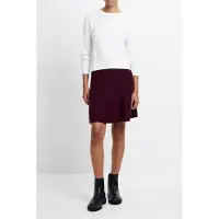 French Connection Babysoft Knit Skirt Burgundy Red Talla: M | Mini Faldas Outlet | Mujer | Marrón