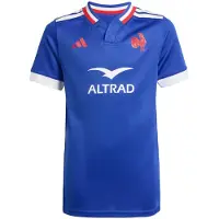 Adidas adidasCamiseta de rugby primera equipación Francia Réplica 164 Semi Lucid Blue Niño