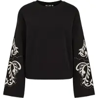 We fashion Sweater Black Talla: S | Manga Larga Outlet | Mujer | Negro