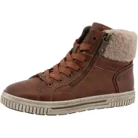 Mustang Botines con cordones 'Janique' burdeos