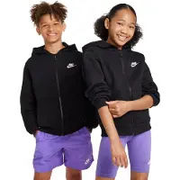 Nike Sudadera con cremallera 'CLUB FLEECE' negro / blanco