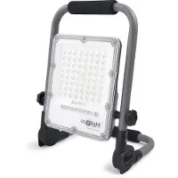 Eco-Light Lámpara halógena portátil para trabajo, con batería y luz LED de 30W y 5000K