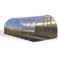 BAUMERA Invernadero KLASIKA TUBE de 3x4 metros, con base y fabricado con policarbonato de 4 mm