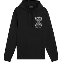 Lyle & Scott Sunshine Inn Graphic Hoodie Jet Black Talla: L | Sudaderas con Capucha Outlet | Hombre | Negro